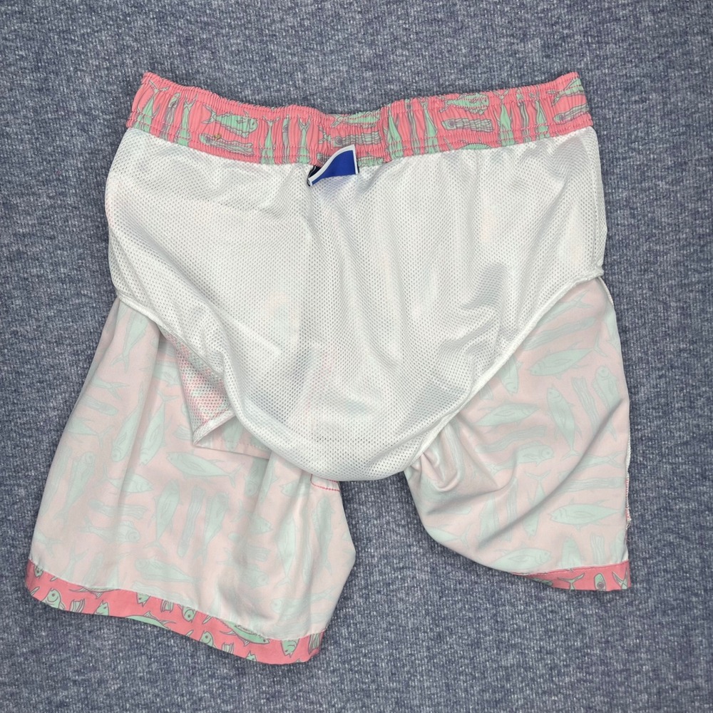 AFTCO Fishing Shorts Men's Coral Fish Print Board Shorts Swim Trunks Size M - Picture 7 of 7